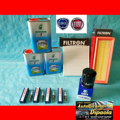 Kit tagliando candele - 4, fiat