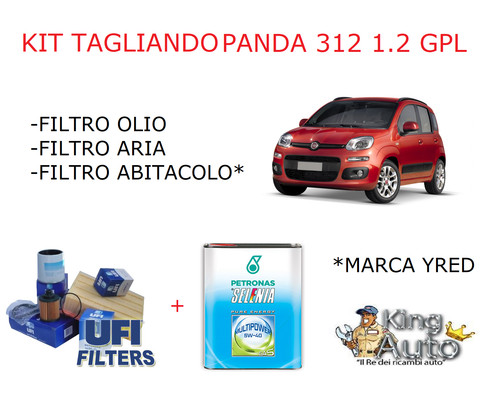 Kit tagliando filtri ufi fiat - filtri,