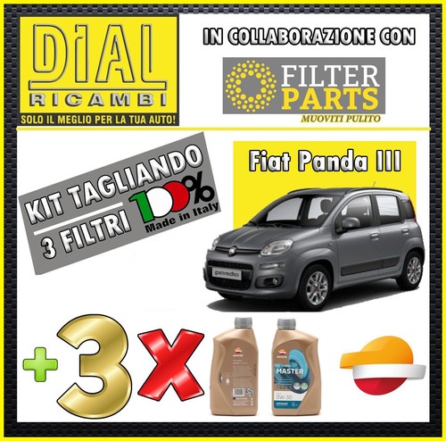 Kit filtri olio fiat - filtri+olio, 0w-30