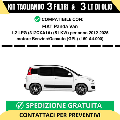 Tagliando per fiat panda van - panda,